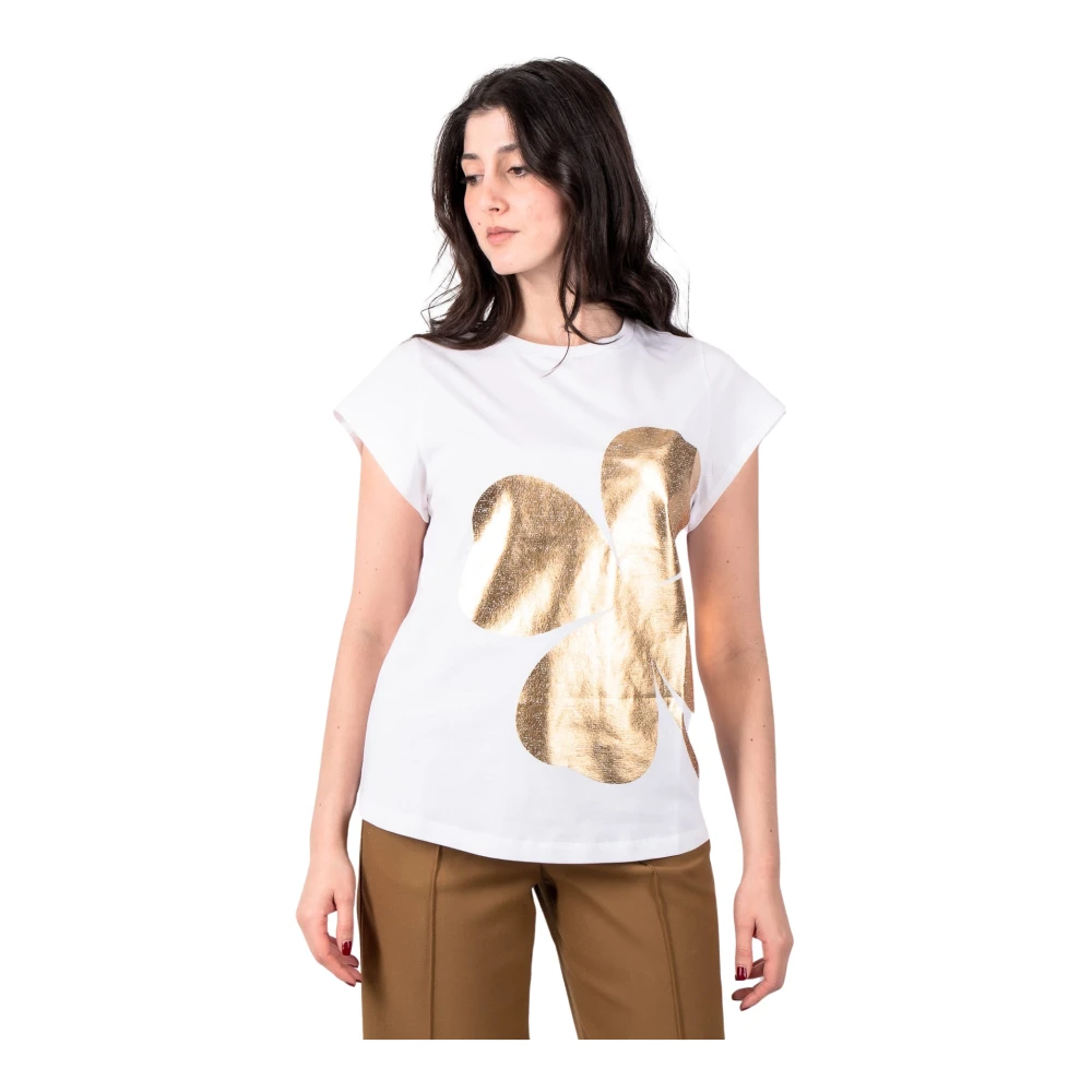 Dorothee schumacher Lucky You T-Shirt in Camelia Witgoud White Dames