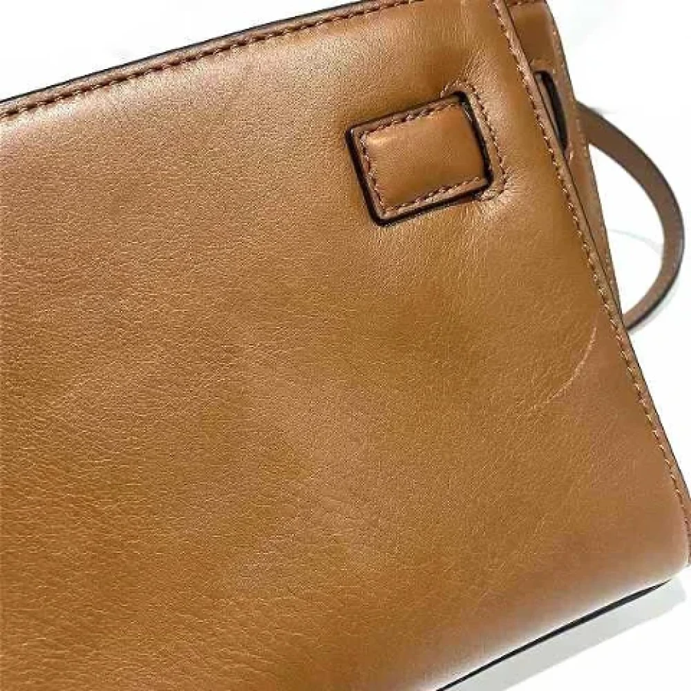 Michael Kors Pre-owned Leather crossbody-bags Brown Dames