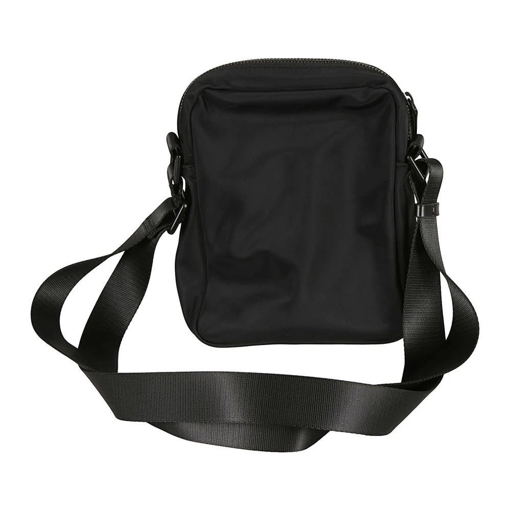 Dsquared2 Zwarte Schoudertas Logo Print Black Heren