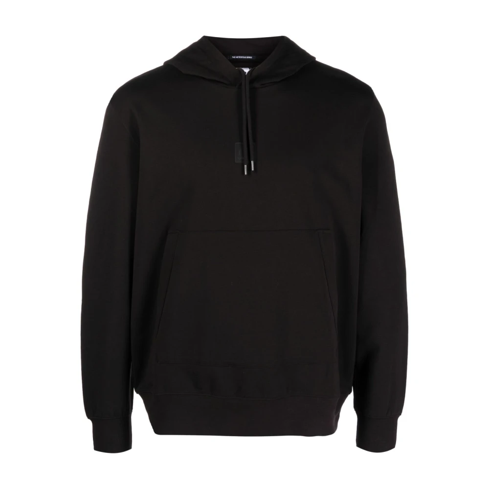 C.P. Company Lichtgewicht Hoodie met Logo Badge Black Heren