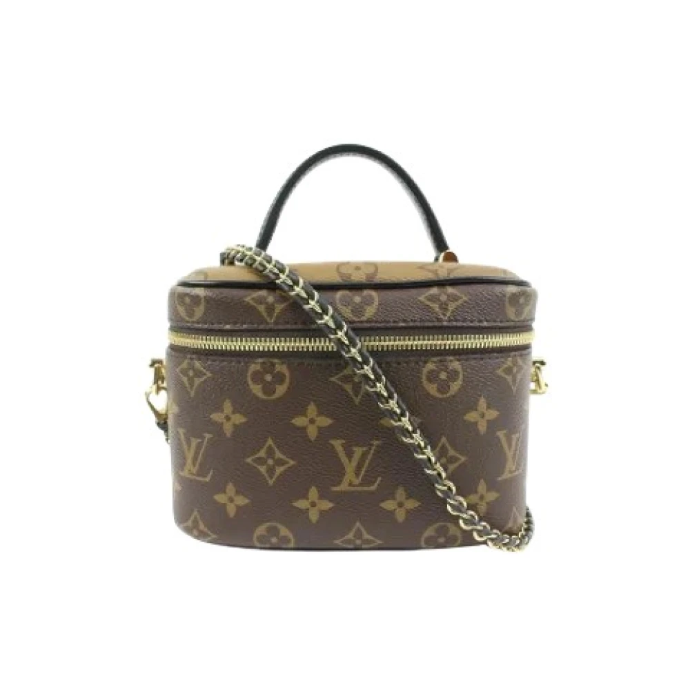 Louis Vuitton Vintage Förhandsägda Canvas LV Väskor, Tillverkade i Frankrike Brown, Dam