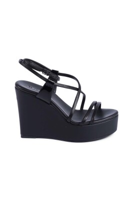 black-leather-platform-wedge-sandals