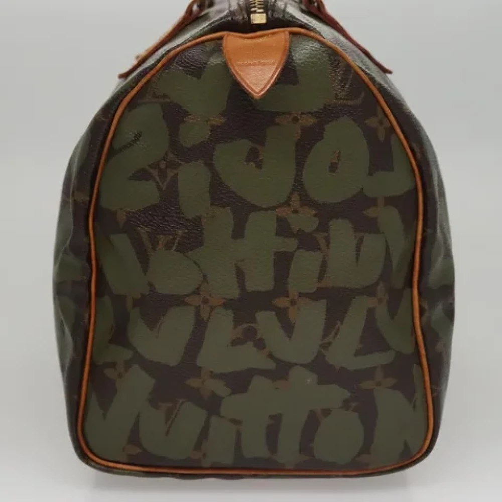 Louis Vuitton Vintage Pre-owned Canvas handbags Green Dames