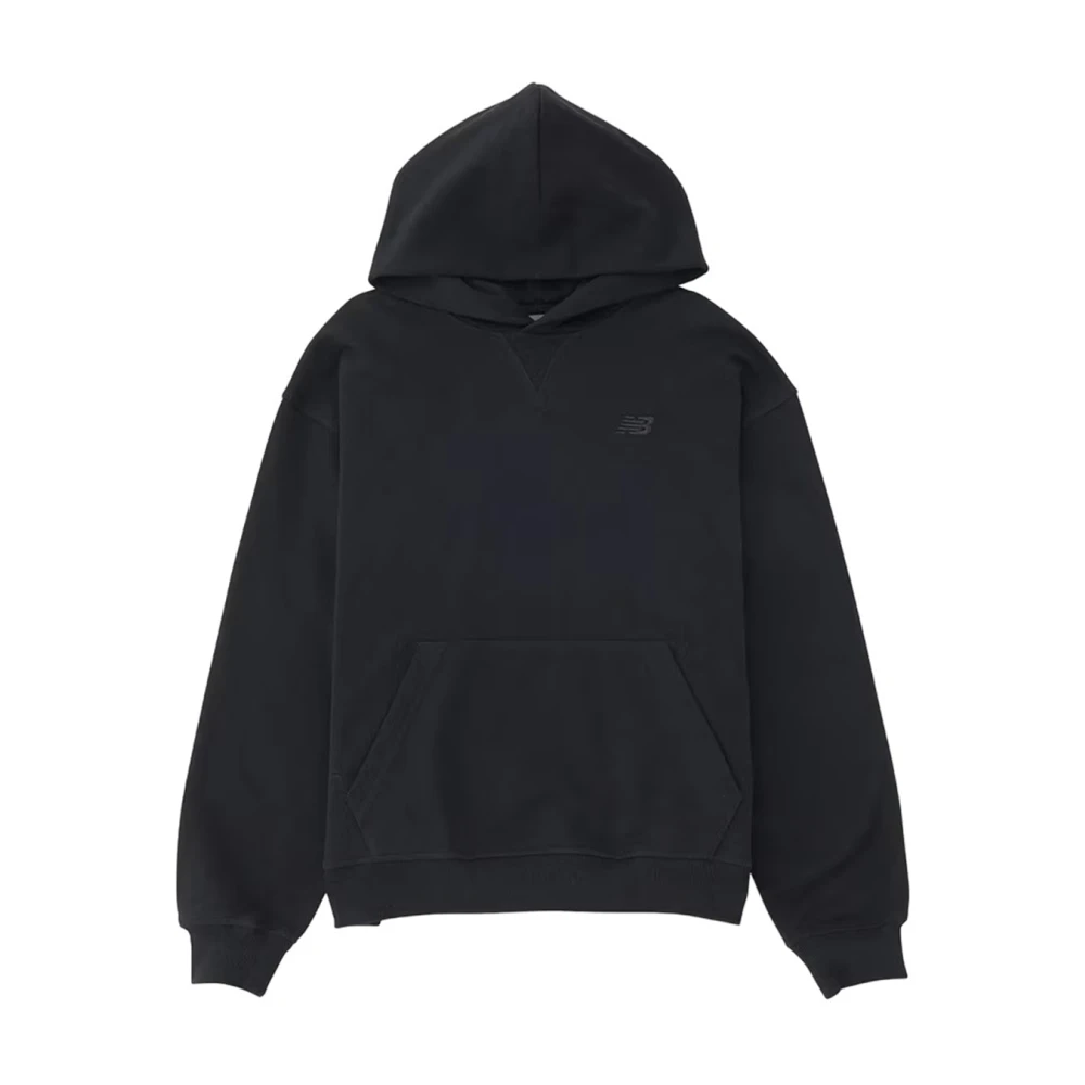 New Balance Trendy hoodie met geborduurd logo Black Dames