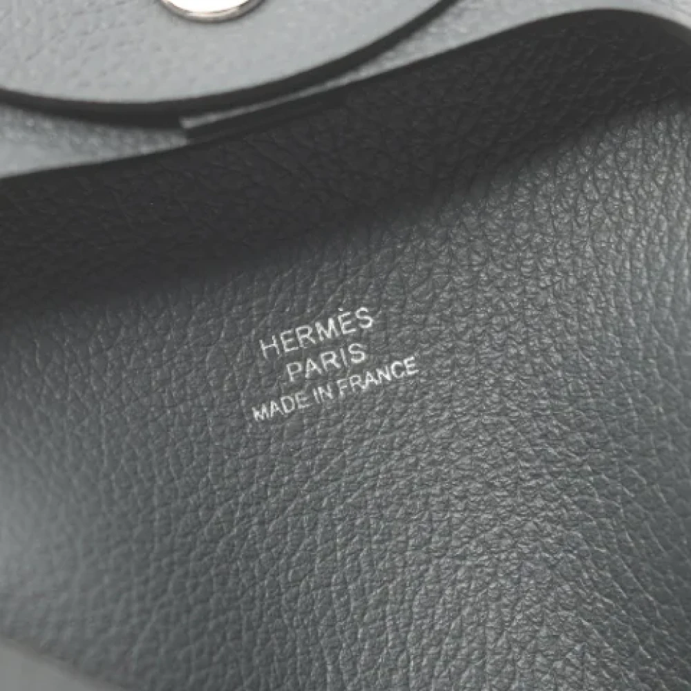 Hermès Vintage Pre-owned Fabric wallets Gray Dames