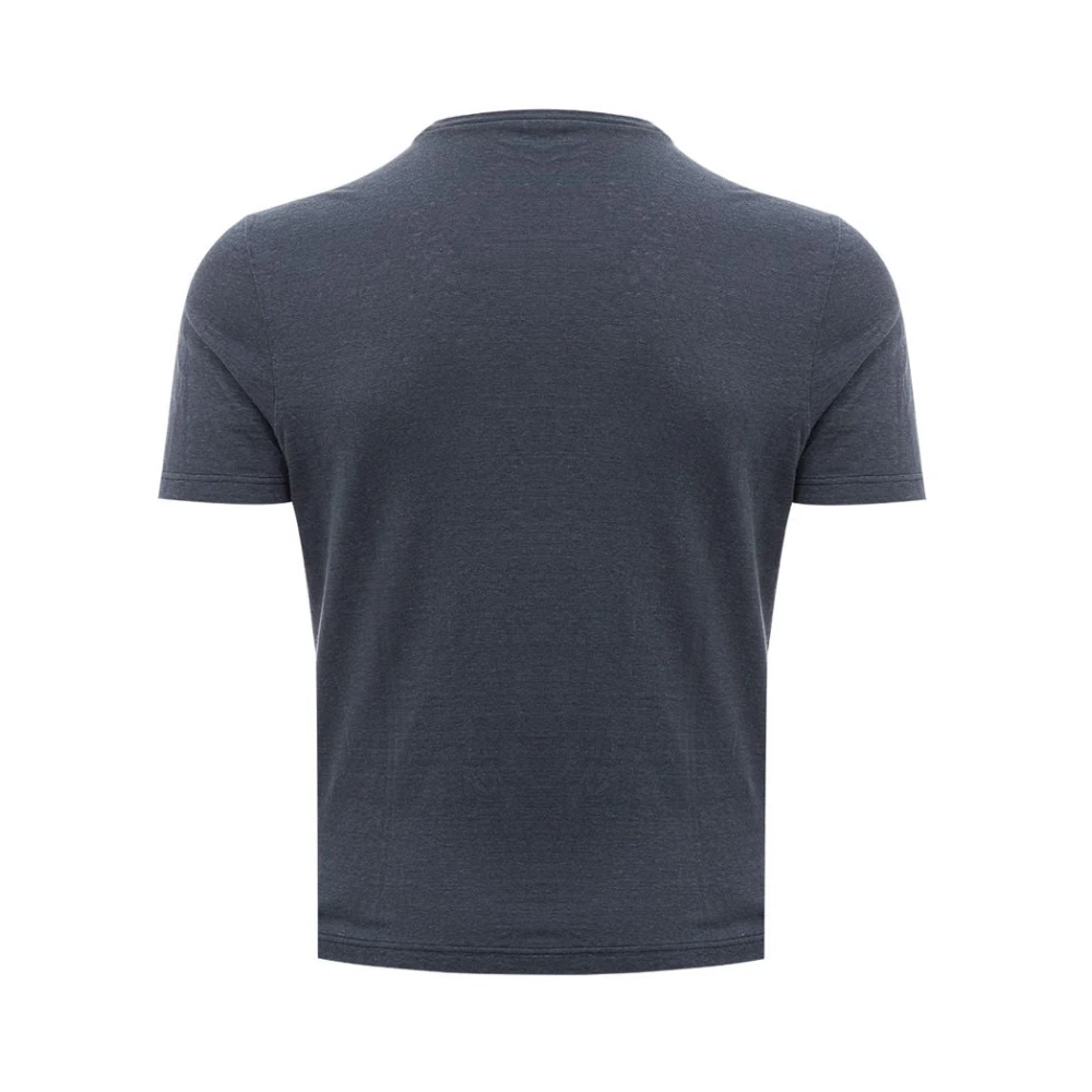 Gran Sasso Elegant Grijs Katoenen T-shirt Gray Heren