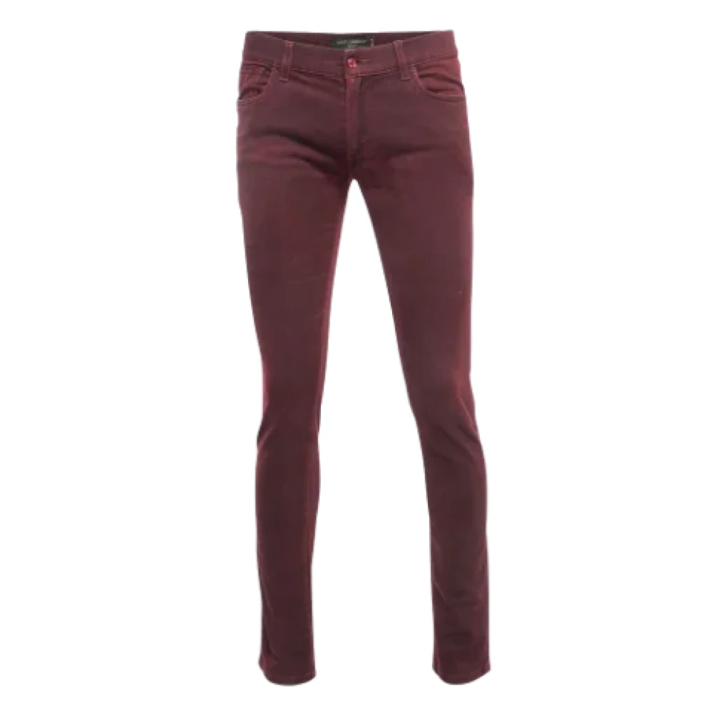 Dolce & Gabbana Pre-owned Denim jeans Red Dames