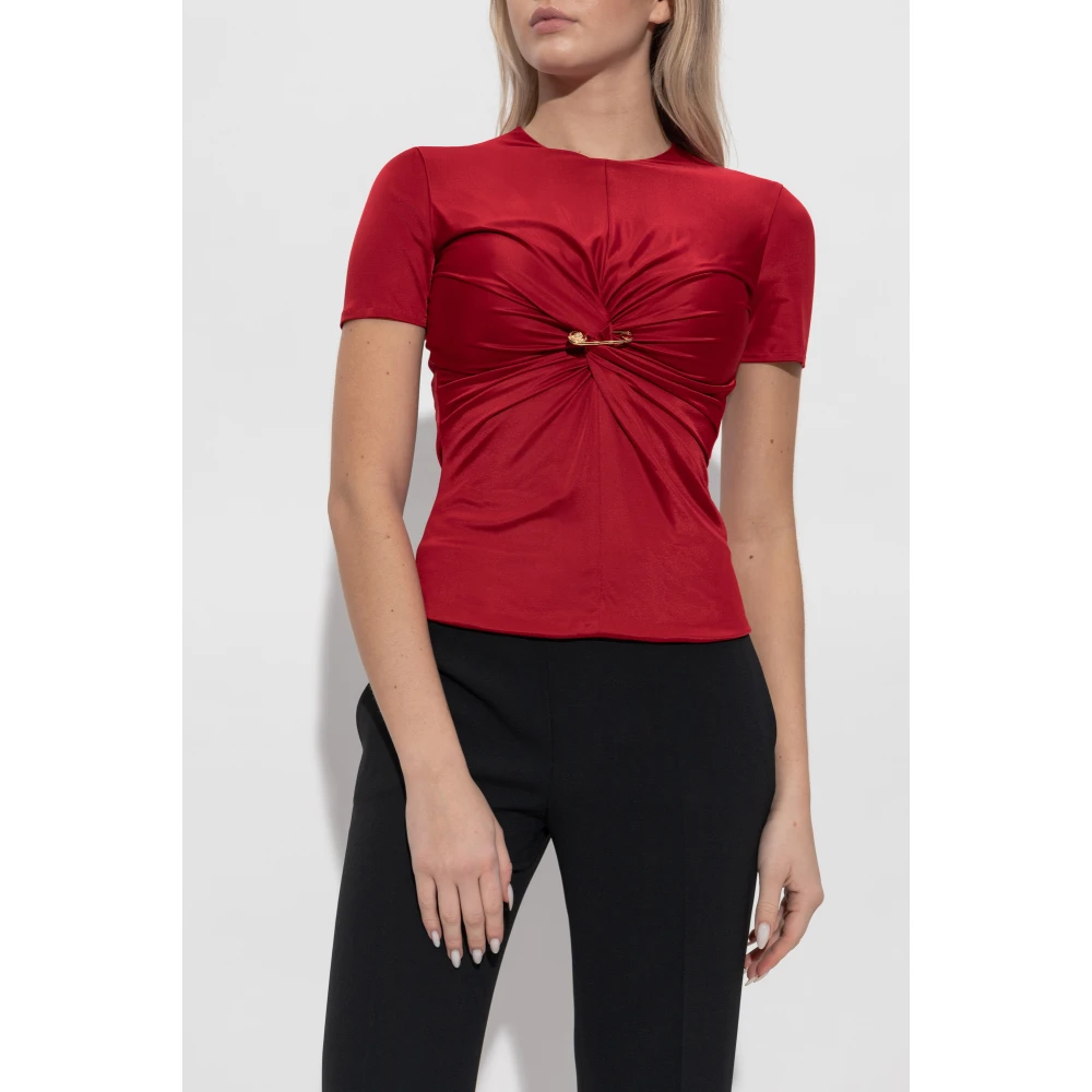 Versace Draped top Red Dames