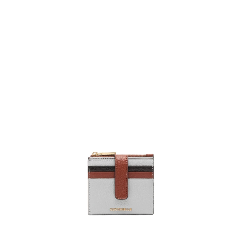 Coccinelle Women's Gray Wallets & Cardholders, One Size, Metallic Tricolor Wallet