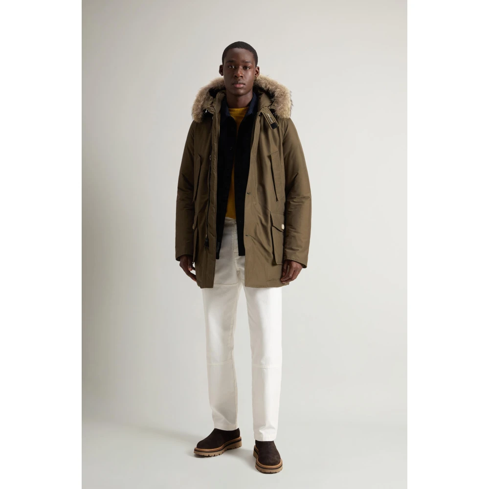 Woolrich Arctic Parka met Bontinzet Green Heren