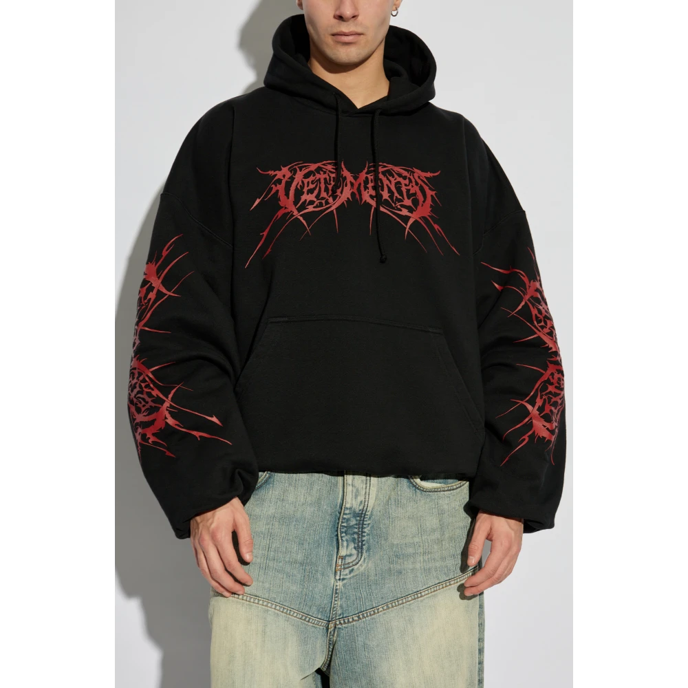 Vetements Hoodie Black Heren
