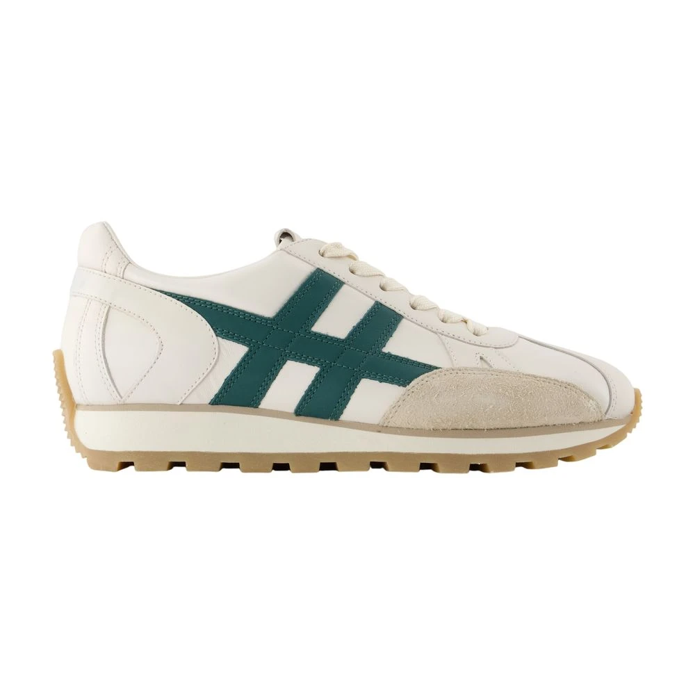 Hogan Men's Beige Sneakers, 5 Uk, Leather Trainers - Round Toe