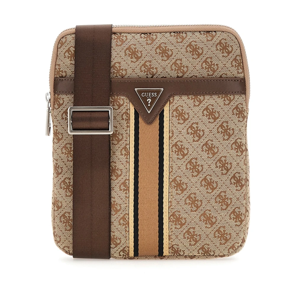 Guess Compact Beige Bruine Rugzak Milano Stijl Brown Heren
