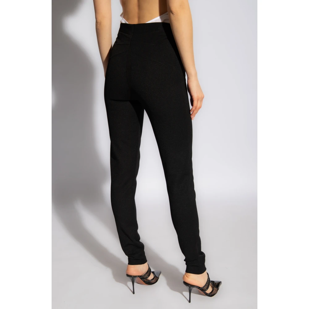 Alaïa Hoge taille broek Black Dames