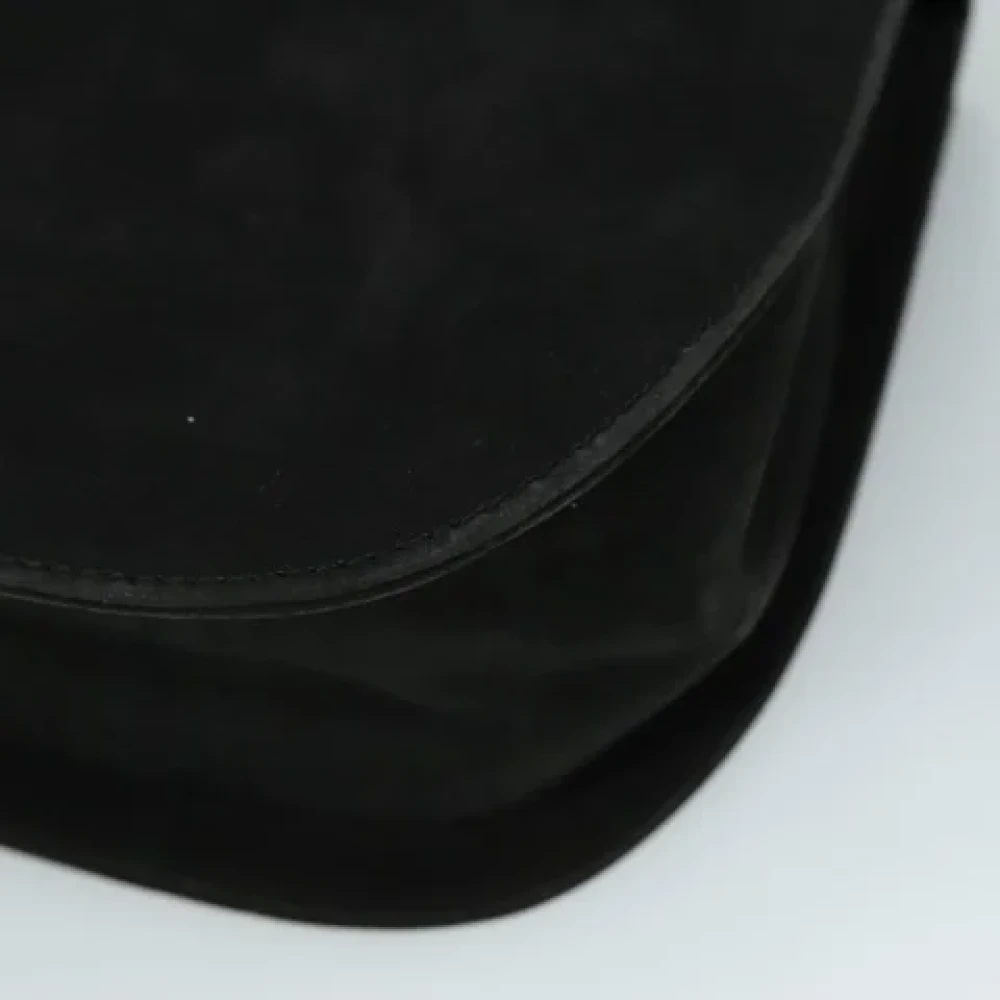 Salvatore Ferragamo Pre-owned Suede shoulder-bags Black Dames