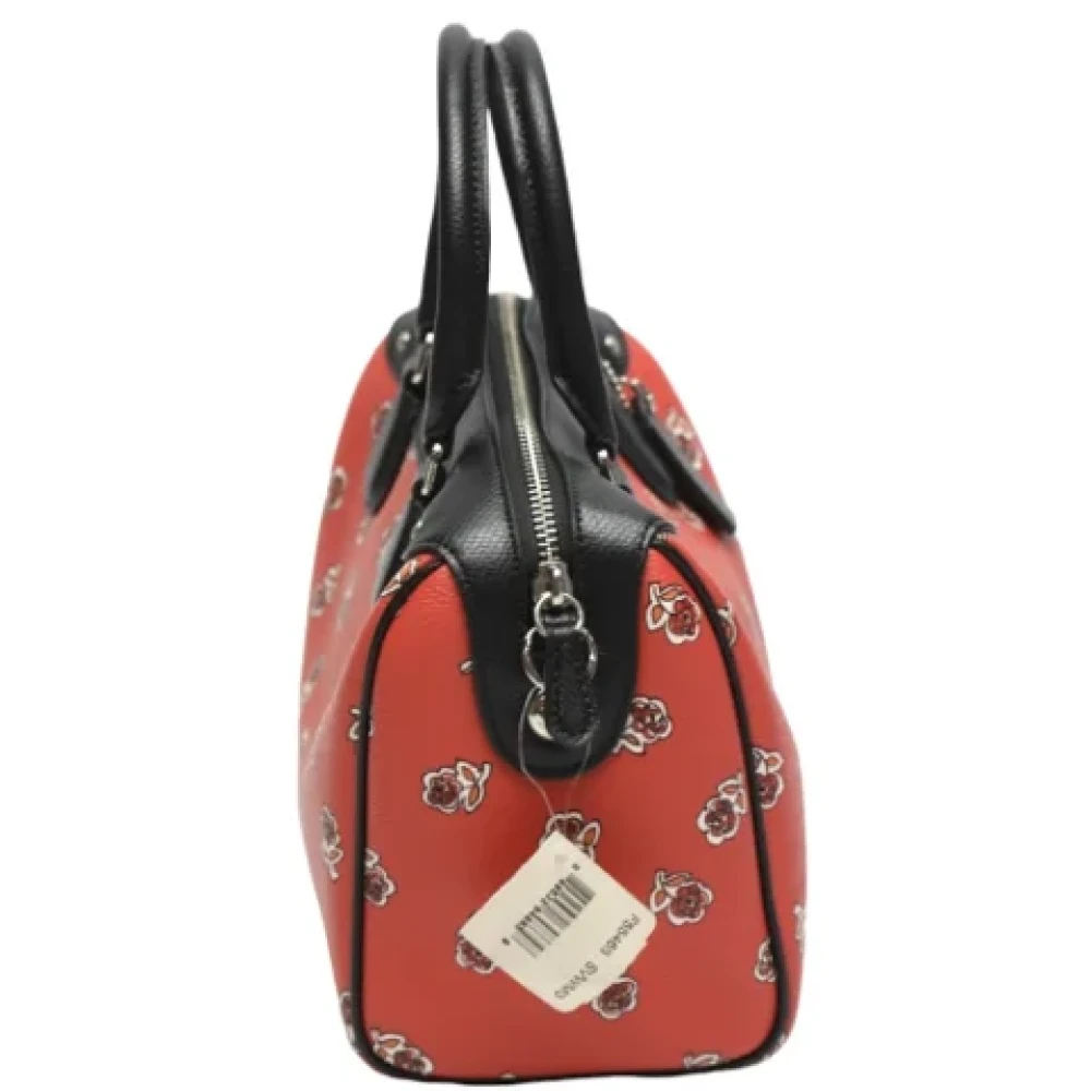 Coach Pre-owned Leather handbags Red Dames