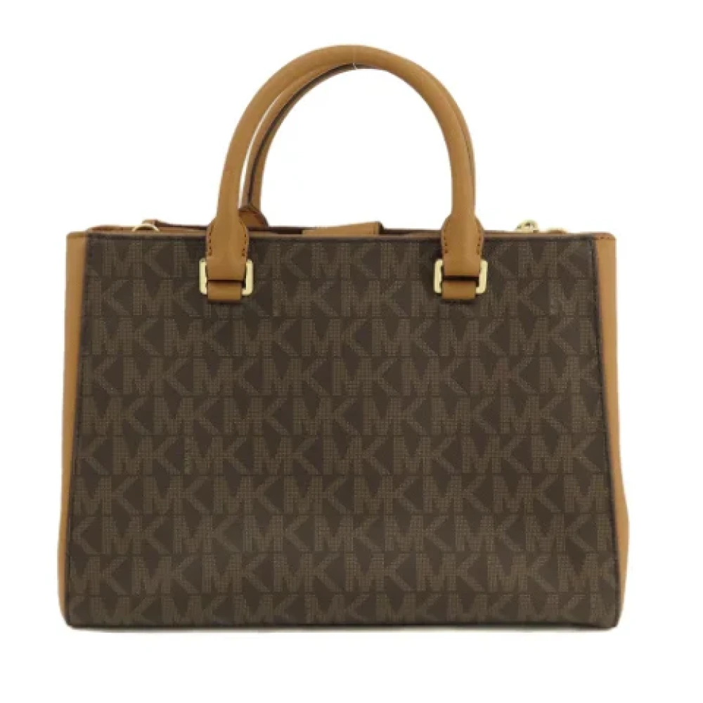 Michael Kors Pre-owned Canvas shoulder-bags Brown Dames