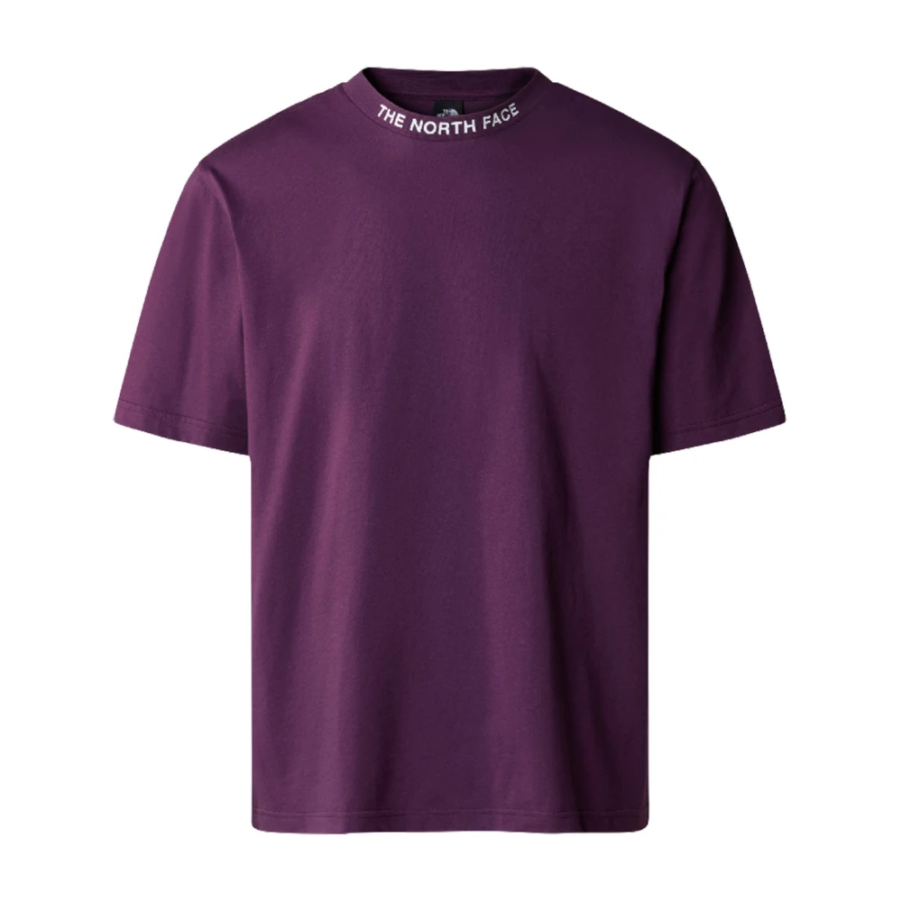 The North Face Paarse Katoenen Heren T-Shirt Lente Zomer 2024 Purple Heren