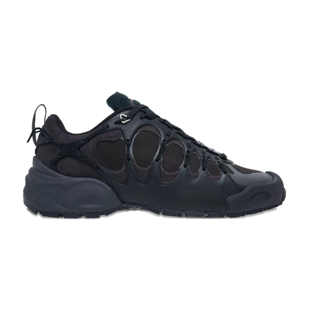 Oakley Zwarte Zijde Nylon Sneakers Heren Schoenen