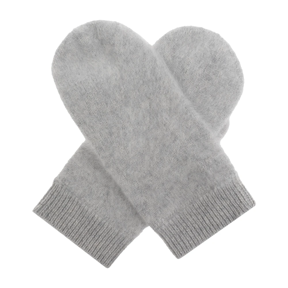 Lisa Yang Handschoenen Geborstelde Wanten Gray Dames