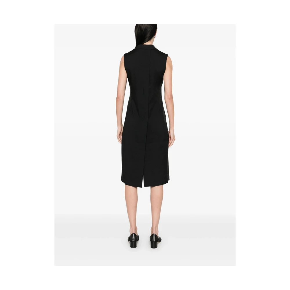 Y-3 Zwarte Geknoopte Rits Waistcoat met Zakken Black Dames