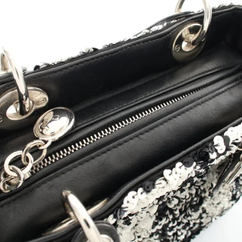 Dior Vintage Pre-owned Leather dior-bags Black Dames