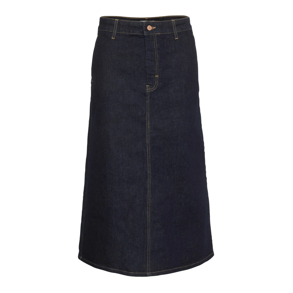 Part Two Women's Blue Dark Denim A-Line Skirt - Denim Skirts - 3XL - Skirts