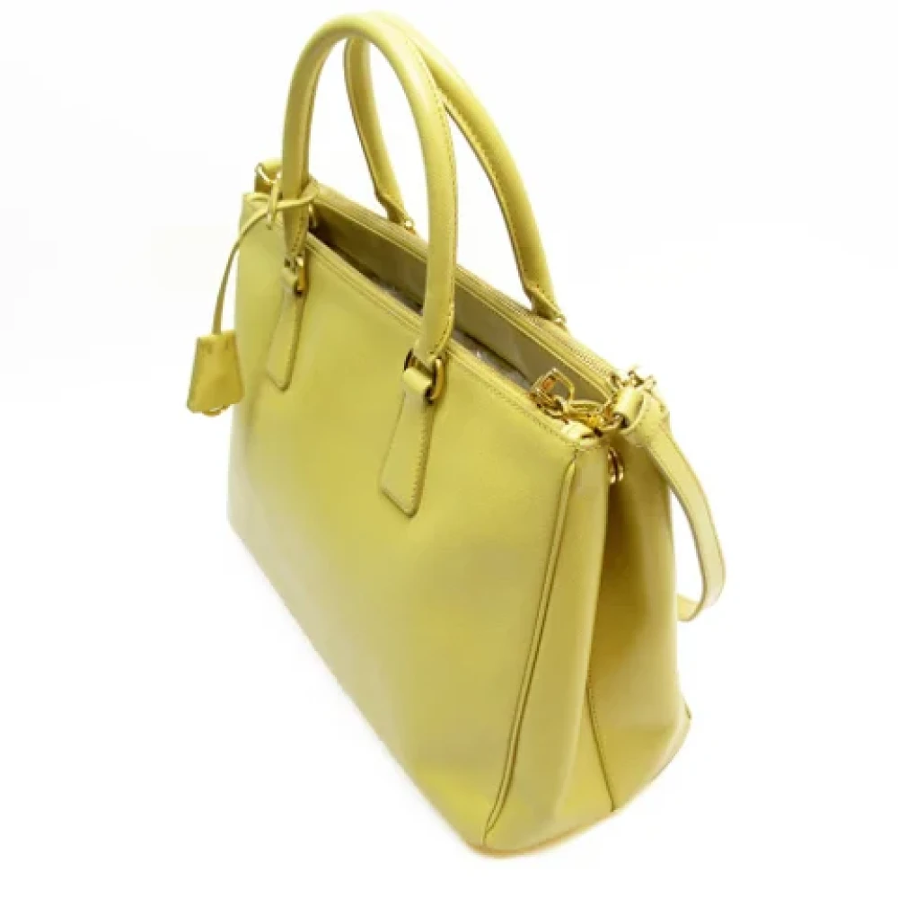 Prada Vintage Pre-owned Leather prada-bags Yellow Dames