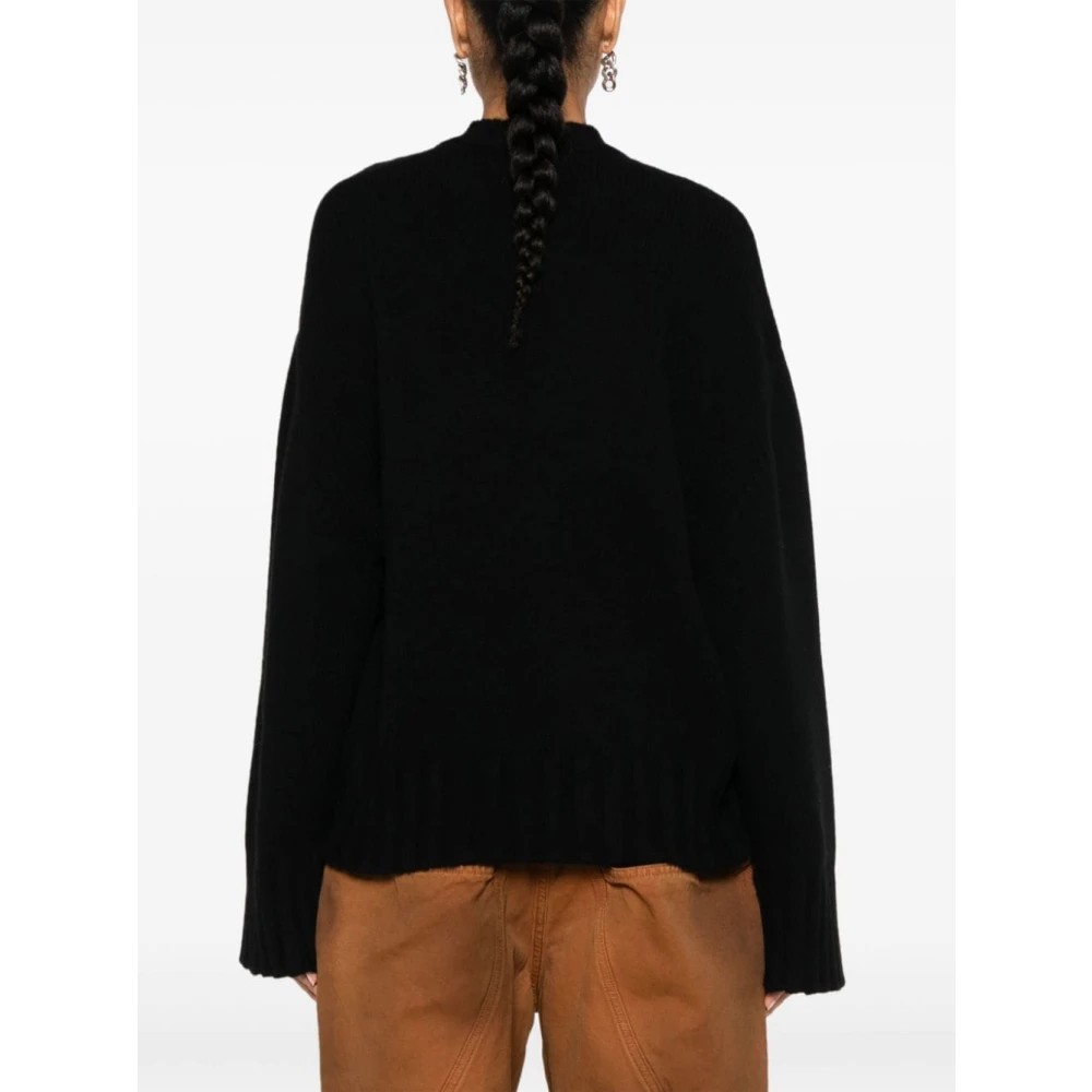The Attico Round-neck Knitwear Black Dames