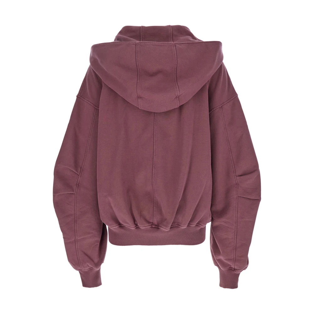 The Attico Roze Hoodie met Logo Tekst Pink Dames