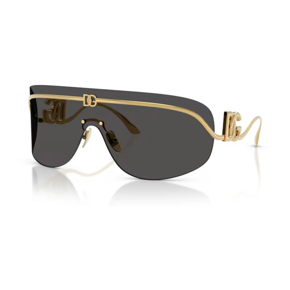 Dolce & Gabbana Gold/Grey Dg2320 02/87 Woman Sunglasses Metal Pillow Normal - Image 2