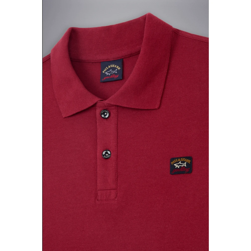 PAUL & SHARK Polo Shirts Red Heren