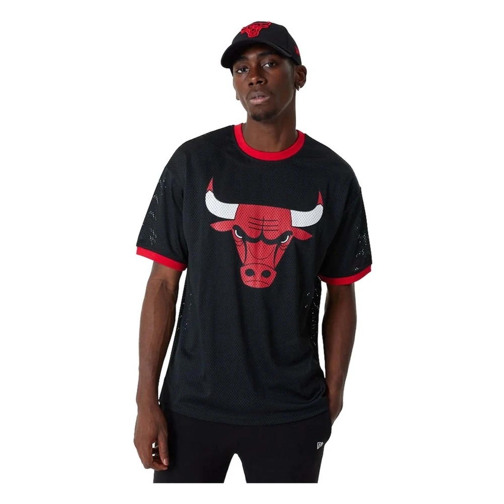 New era Chicago Bulls T-shirt Black Heren