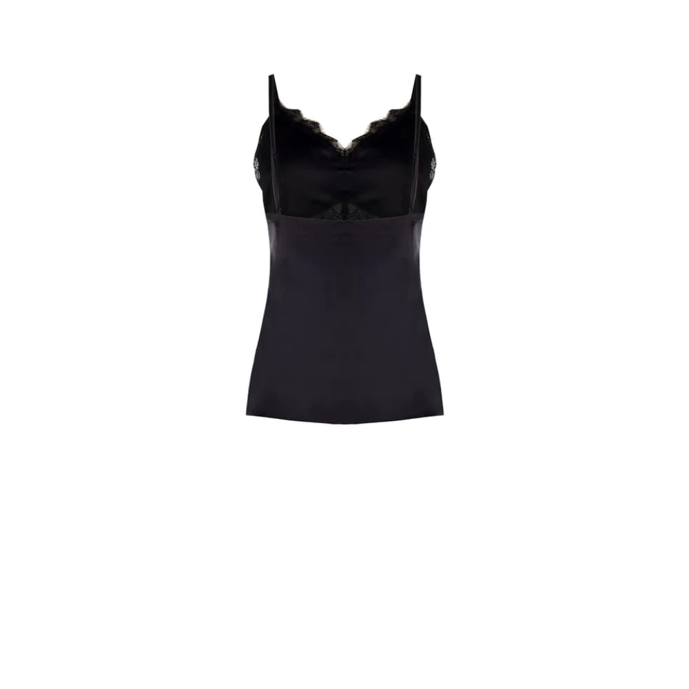 RINASCIMENTO Tweekleurige Top met Kant Green Dames