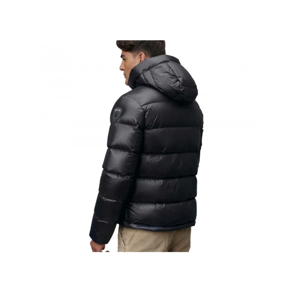 Blauer Heren Gewatteerde Jas Zwart Black Heren