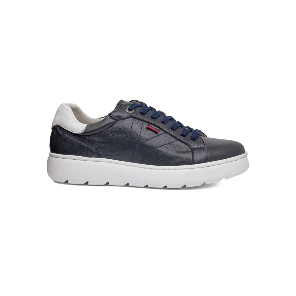 Callaghan Leren Sneakers met Gewatteerde Binnenzool Heren Schoenen Blauw
