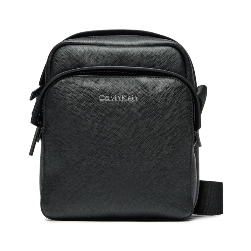 Calvin Klein Zwarte Schoudertas Must Reporter Black Heren