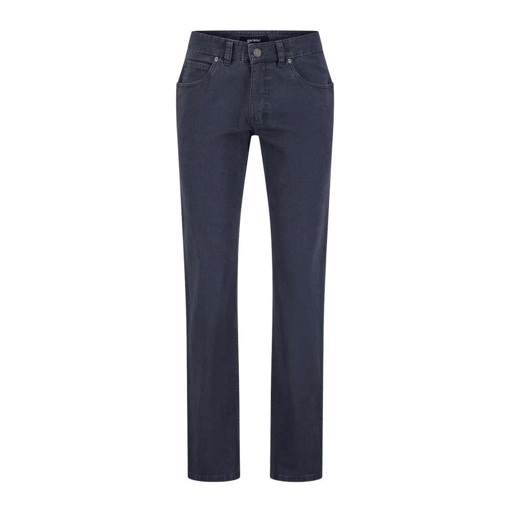 Gardeur Blauwe Denim 5-Pocket Jeans Blue Heren