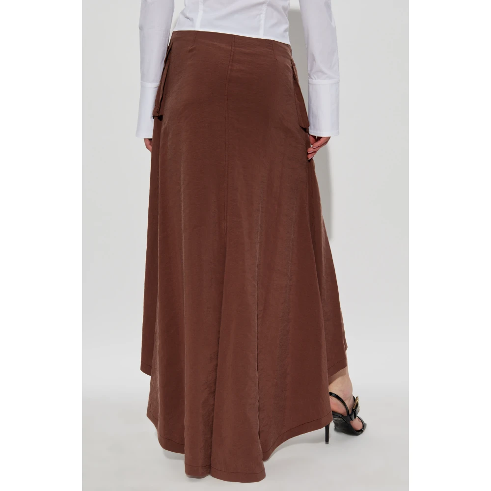Versace Jeans Couture Asymmetrische rok Brown Dames