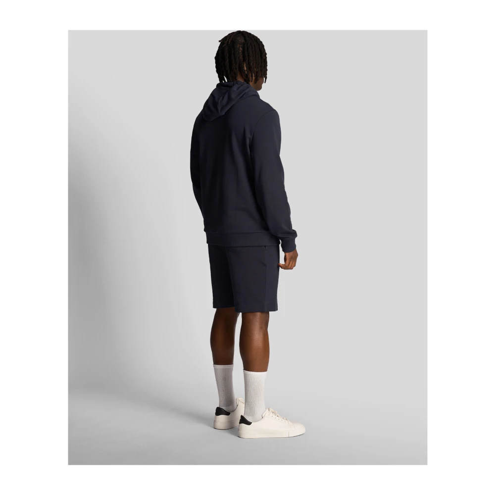 Lyle & Scott Clubembleem Sweat Shorts Blue Heren
