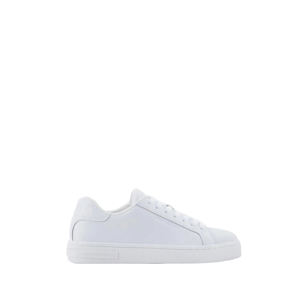 Armani Exchange Men's White Leather Trainers Size 6 Uk