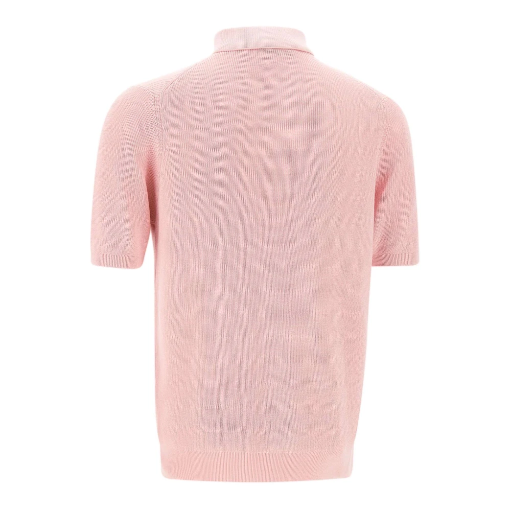 Filippo De Laurentiis Roze Katoenen Poloshirt Pink Heren