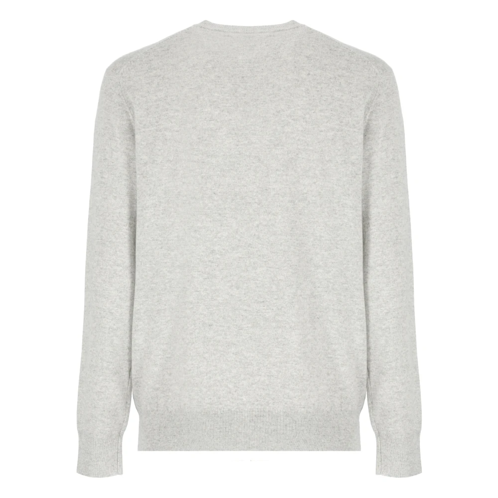 Saint Barth Grijze Crew Neck Sweater met Panda Borduurwerk Gray Heren