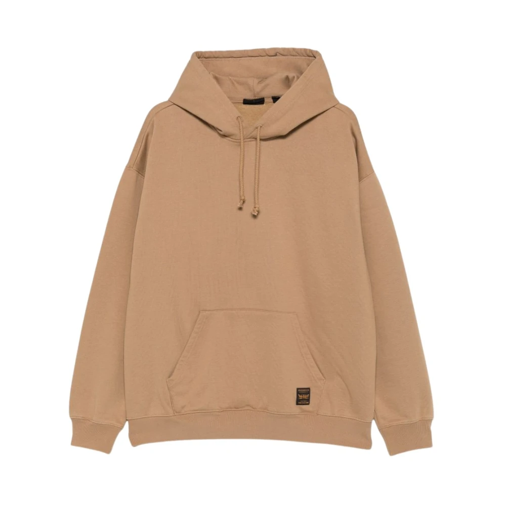 Levi's Drawstring Logo Hoodie - Male - Hoodies - Beige - M - Sweatshirts & Hoodies