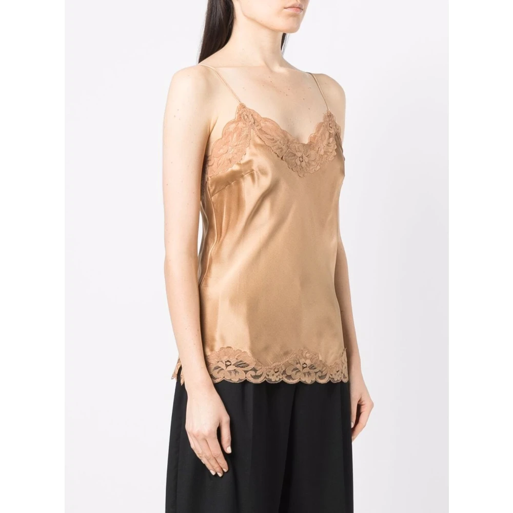 Gold Hawk Bruine Bloemen Camie Top Brown Dames