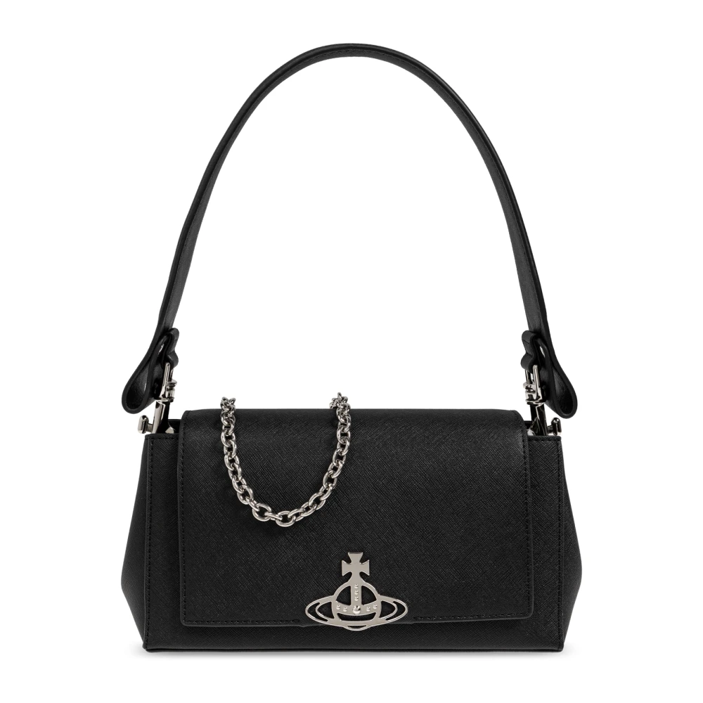 Vivienne Westwood Handtas met Saffiano-afwerking en Afneembare Banden Black Dames