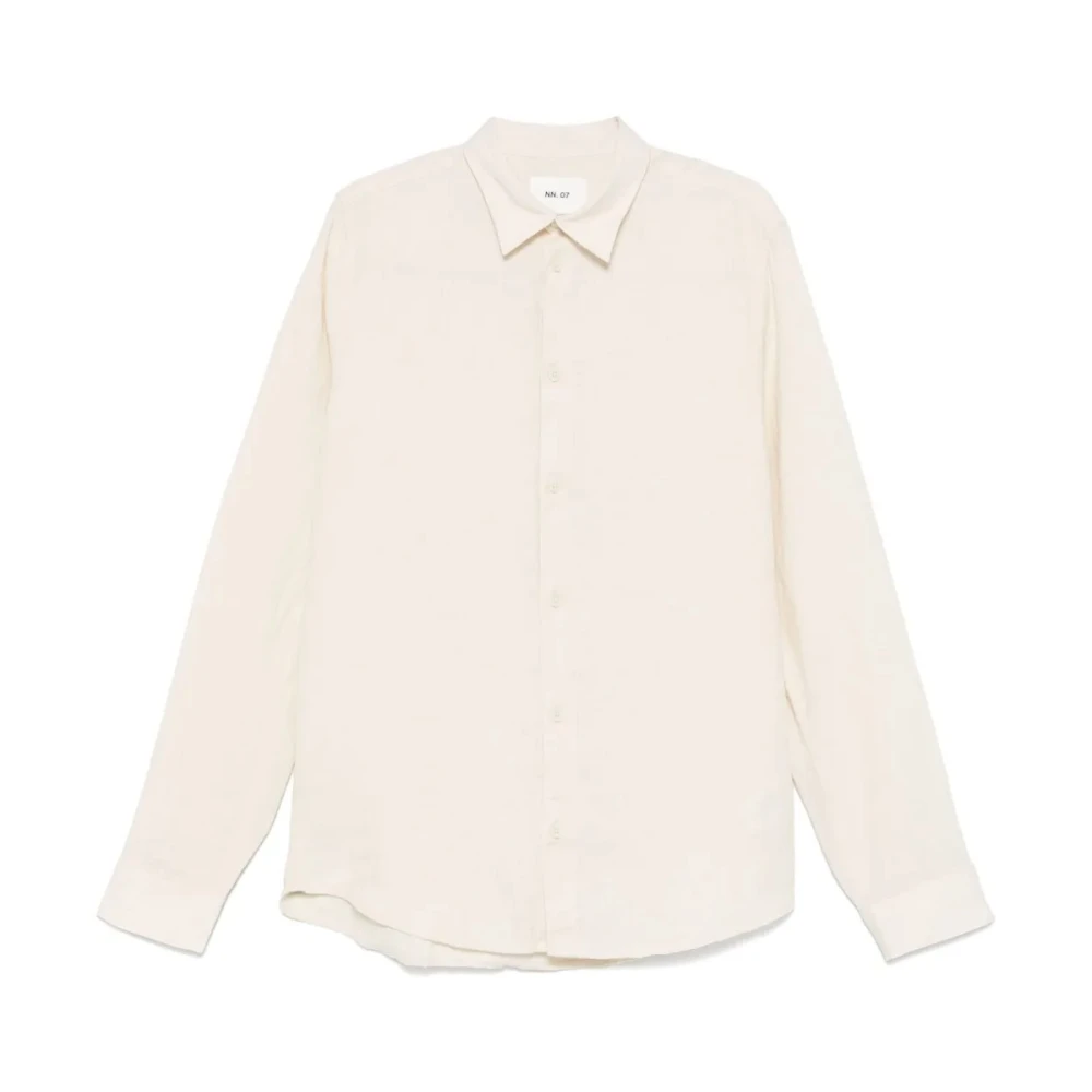 Nn07 Men's Beige Casual Shirts, Xl, Enzo Shirt - Classic Details