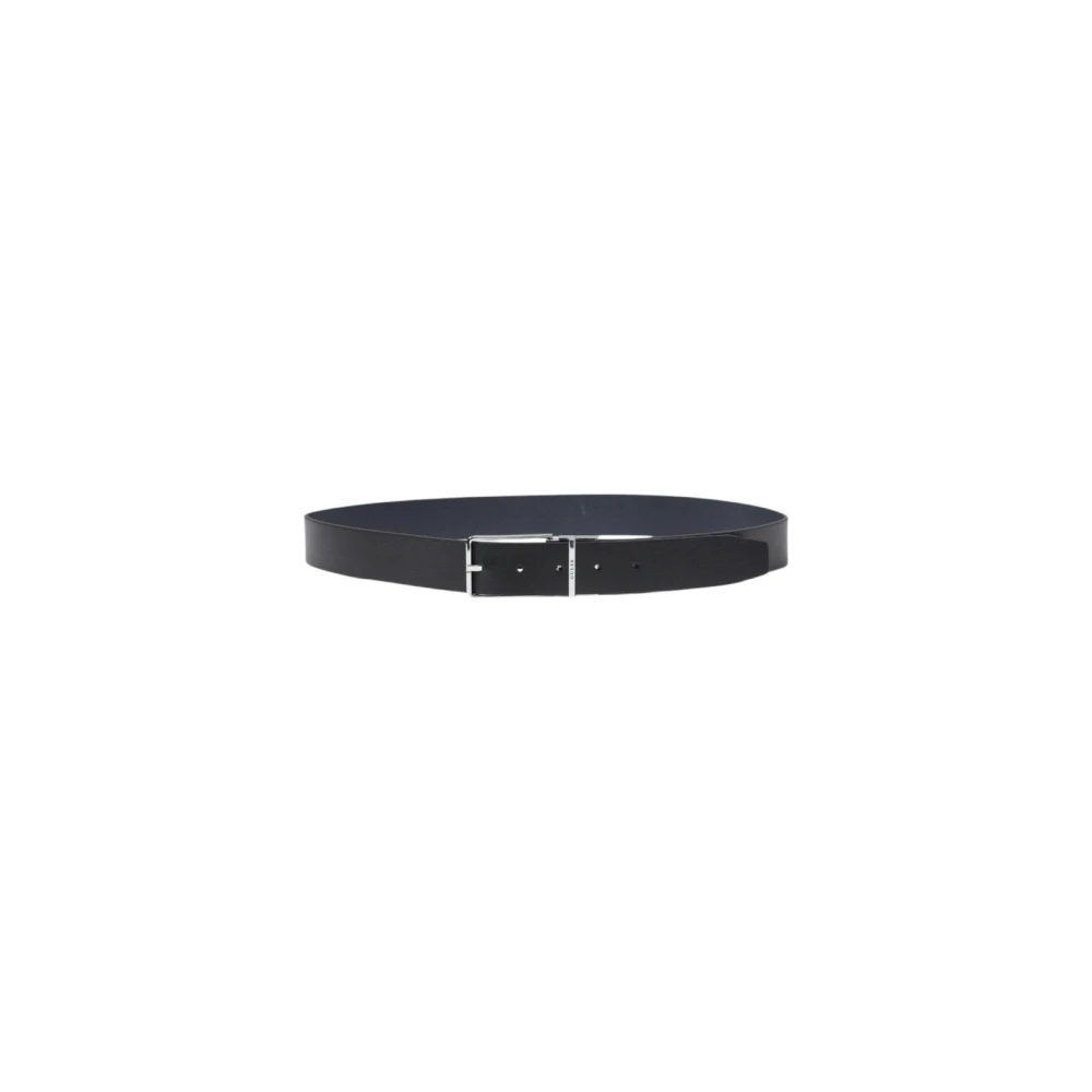 Guess Klassieke leren riem met gespsluiting Black Heren