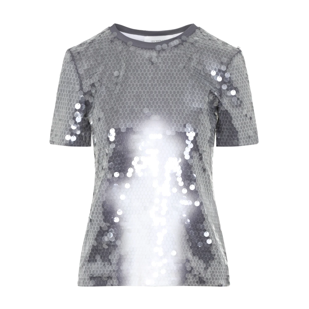 SPORTMAX Grijze T-shirt voor vrouwen Gray Dames