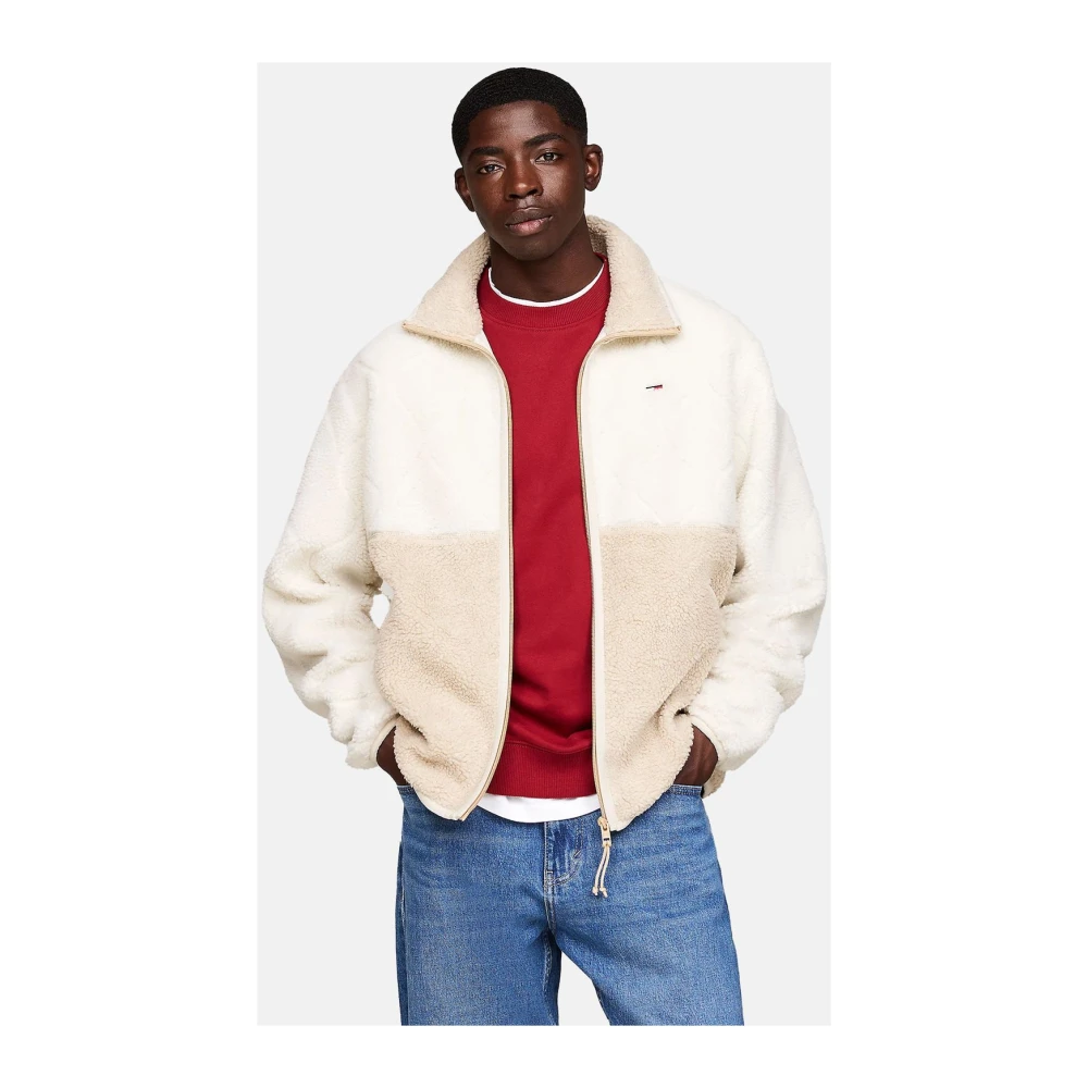 Tommy Jeans Stijlvolle Jas voor Mannen Beige Heren